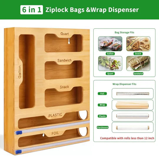 Distributeur de papier d'aluminium et de film plastique