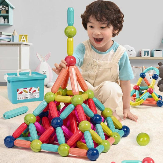 JEU DE BLOCS DE CONSTRUCTION MAGNÉTIQUES Kit de 56Pcs