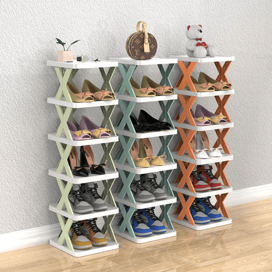Porte-chaussures pliable en plastique