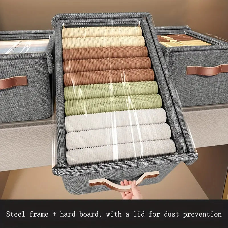 🌟Boîte de rangement en tissu empilable pour vêtements 🧺