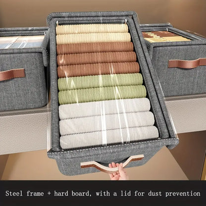 🌟Boîte de rangement en tissu empilable pour vêtements 🧺