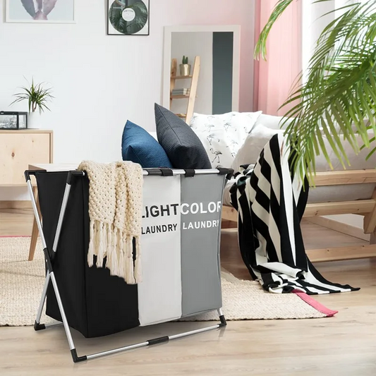 🧺 Panier à Linge Pliable – Pratique, Élégant et Gain de Place ! ✨
