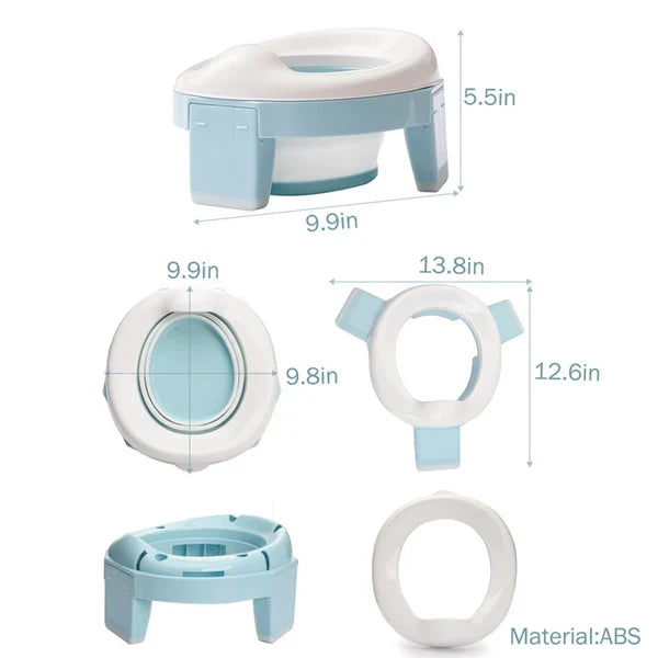 Siège de toilette d'apprentissage de la propreté de voyage 3 en 1