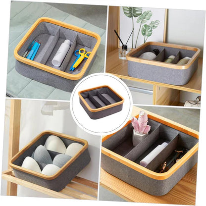 SET 3 pièces de rangement à Cadre en Bambou