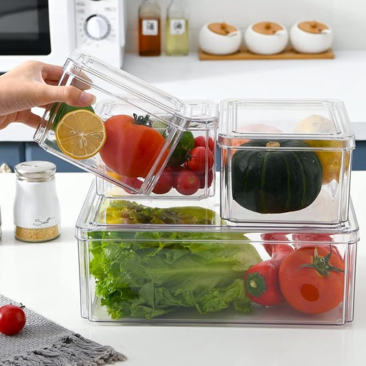 🥶 Ensemble d’Organisation pour Réfrigérateur (10 pièces) 🥒🍎